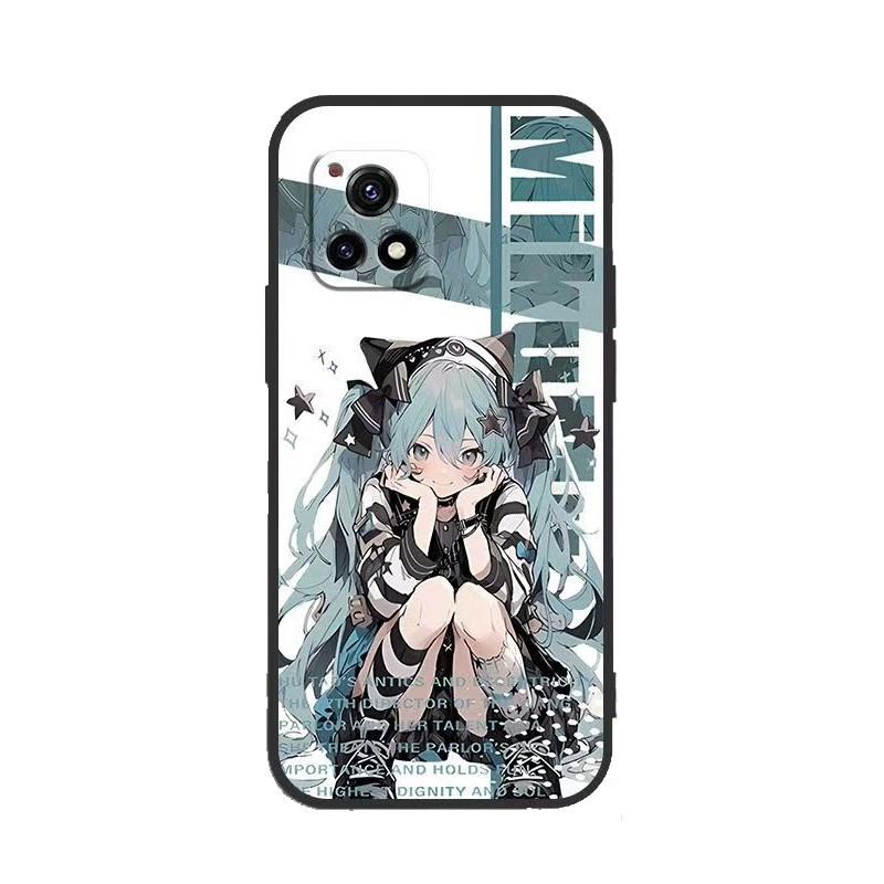 สําหรับ Nubia Focus 2 Red Magic 11 10 Air 9 9S 8 8S 5S 6S 6R 7 7S Pro Plus + 5G TH1 สีดํานุ่มเคสโทรศัพท์สาวHatsune Miku - รูปที่ 4