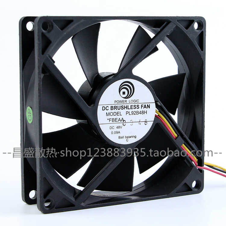 ยี่ห้อใหม่ POWER LOGIC PL92B48H 9225 48V 0.09A พัดลมอินเวอร์เตอร์ที่เงียบสงบ wangc3