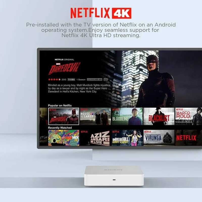 ▥ KICKPI Kp1 Google & Netflix Certified TV Box Android 12 Amlogic S905y4 2Gb 32Gb เสียงสนับสนุน
