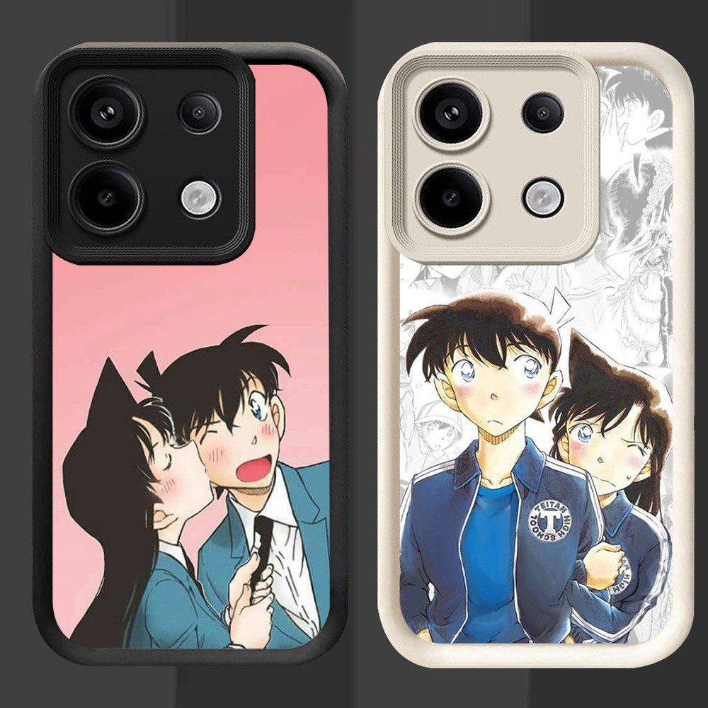 R97 Detective Conan Casing สําหรับ Infinix Tecno Smart POP 7 ITEL P65 20 GT Pro สีดําและสีขาว