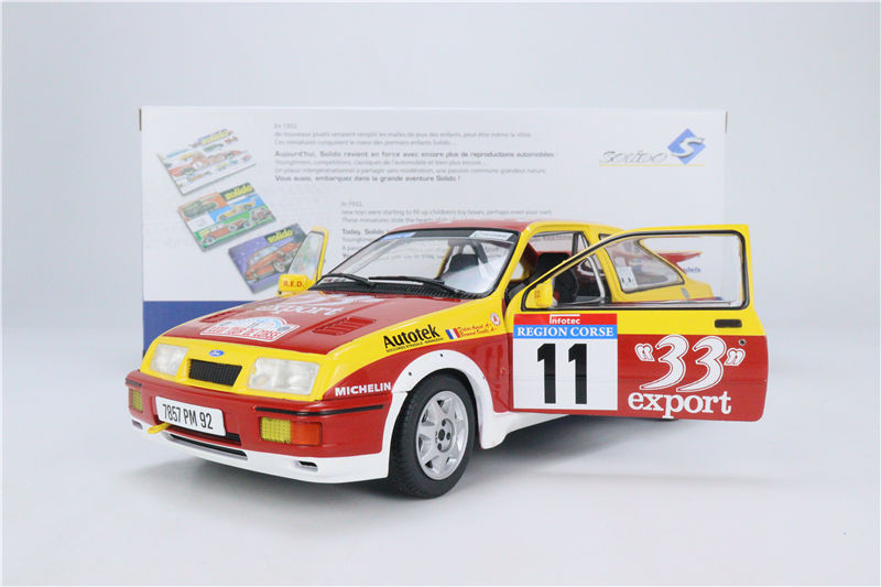 โมเดลรถ Solido Solido 1: 18 Ford Sierra RS-โลหะผสมของขวัญจําลองสองประตู