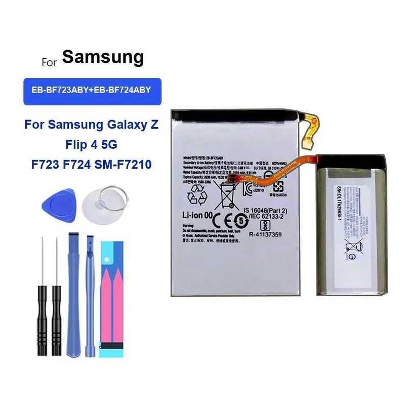 Battery EB-BF723ABY+EB-BF724ABY 1070mAh/2630mAh For Samsung Galaxy Z Flip 4 5G F723 F724 SM-F7210