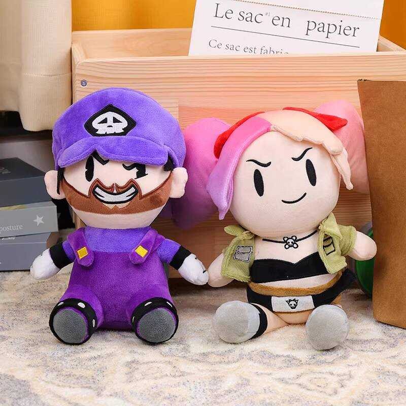 SMG3 PLUSHIE ตุ๊กตา SMG4 แอนิเมชั่น สินค้าของเล่นตุ๊กตาคนร้ายสีม่วง