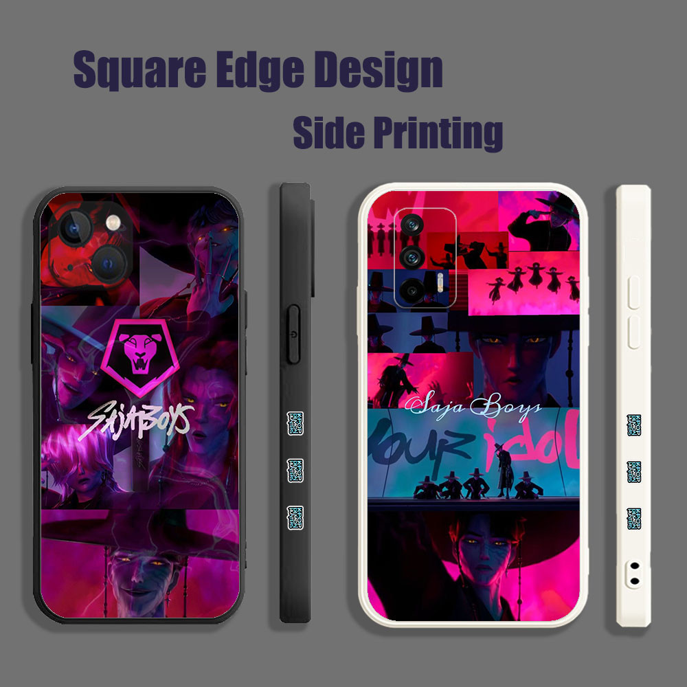 ปลอกสําหรับ OPPO A39/A57 Reno 5 A54 A71 F9 Pro Reno6 Z Saja Boys Kpop Demon Hunters KMJ87 เคสโทรศัพท