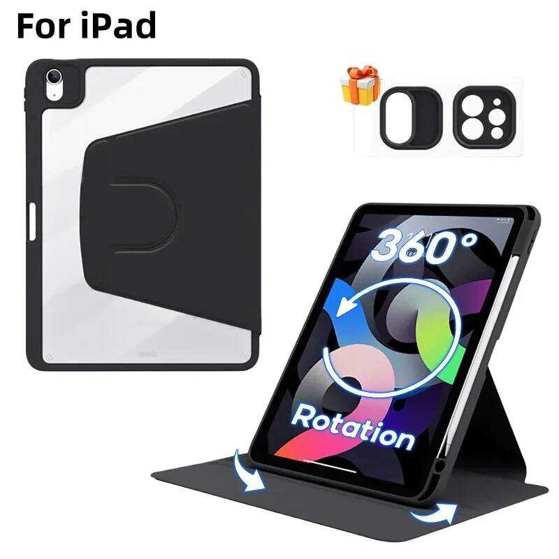 A16 2025 11th A3355 A3356 360° Rotation Smart Cover สําหรับ iPad 10th Generation A2757 A2777 A2696 ก