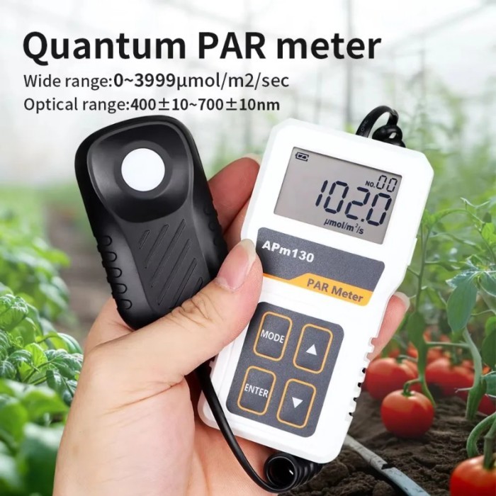 APM130 Digital Light Energy Meter Quantum PAR Meter High Precision Light Intensity Tester PPFD Meas
