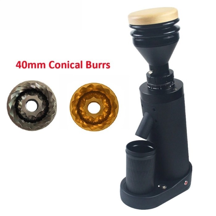 Xeoleo Household 150W Coffee Bean Grinder Fineness Adjust Dial 40mm Conical Titanium Burrs Coffee M