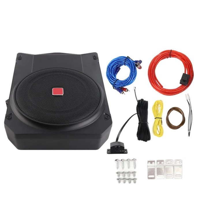 10 Inch Active Subwoofer Ultra Thin 800W 2.5 Ohms Under Seat Powered Car Subwoofer with Controller