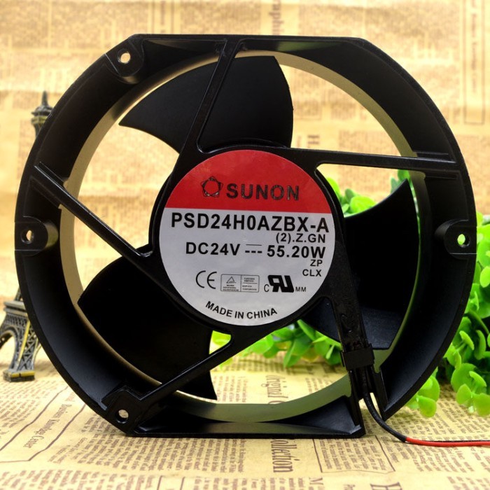 ของแท้ [SUNON] PSD24H0AZBX-A (2)Z.GN 24V 55W พัดลมแปลงความถี่ Hope Senlan