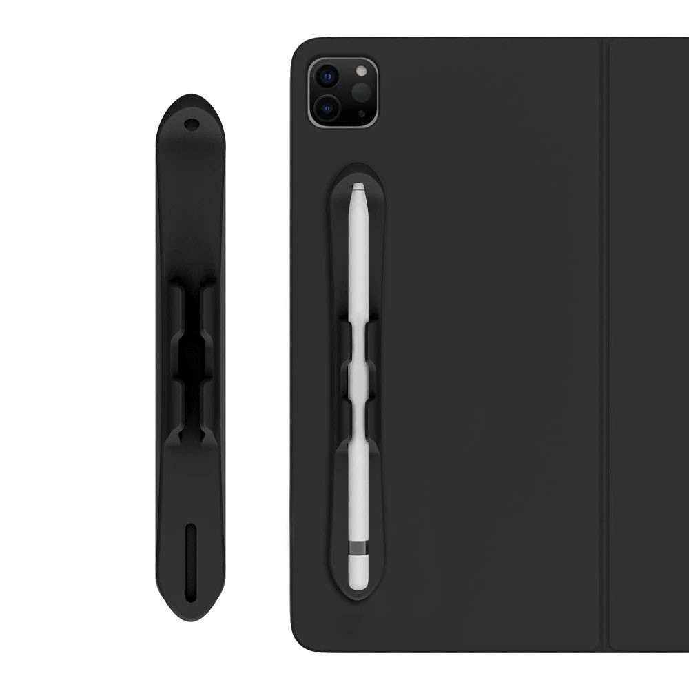 สล็อตดินสอสําหรับ Samsung Galaxy Tab S11 S10 S9 S8 Ultra S7 Plus FE S6 Lite ปากกา Universal Cap Slot กระเป๋า Pad ซิลิโคนสีขาวกาวที่ใส่ดินสอกรณี