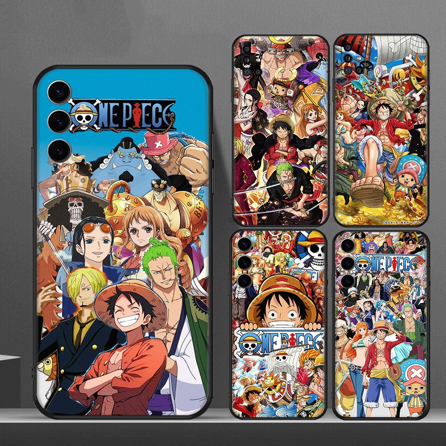 SAMSUNG Y-6Animeการ์ตูนOne PieceสําหรับSamsung S6 S7 Edge S8 S9 Plus S10 S10Eเคสโทรศัพท์TPUซิลิโคนสี