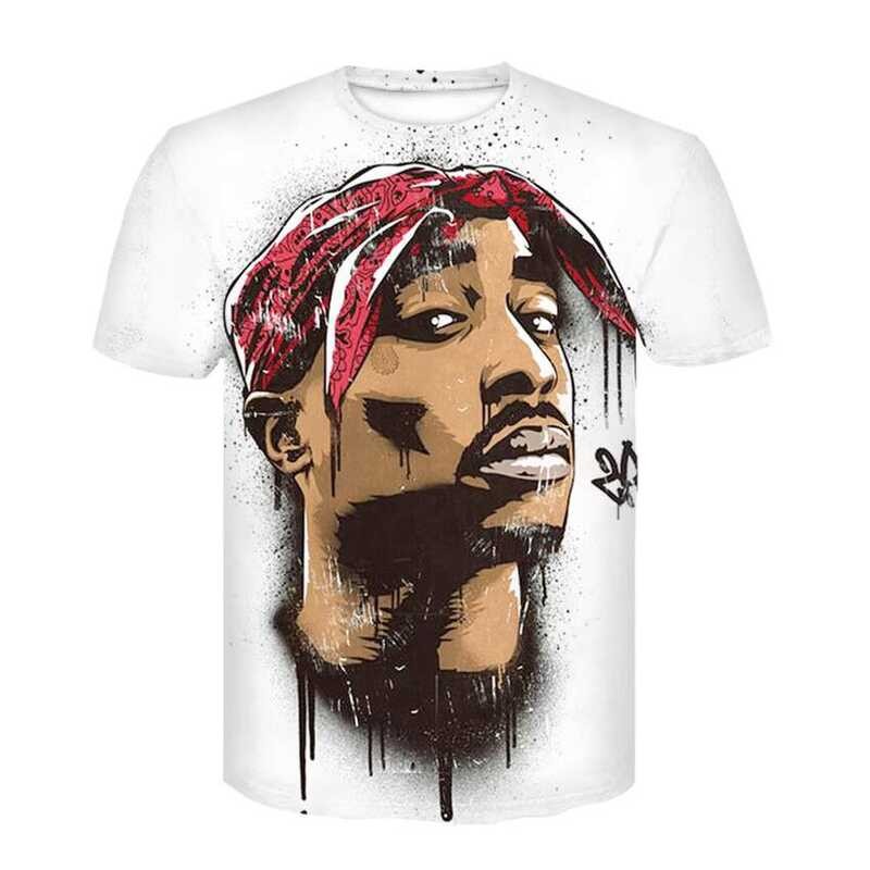 Rapper 3D Digital Print Mens T-Shirt