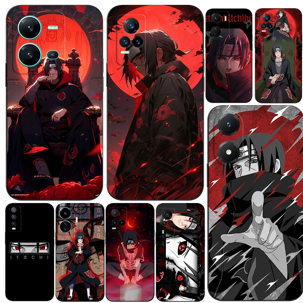 สําหรับ vivo Y71 Y71A Y73S 5G Y76 S7e 5G Y81 Y83 ไม่มีนิ้วพิมพ์หลุมโทรศัพท์ซิลิคอนนุ่ม Uchiha Itachi