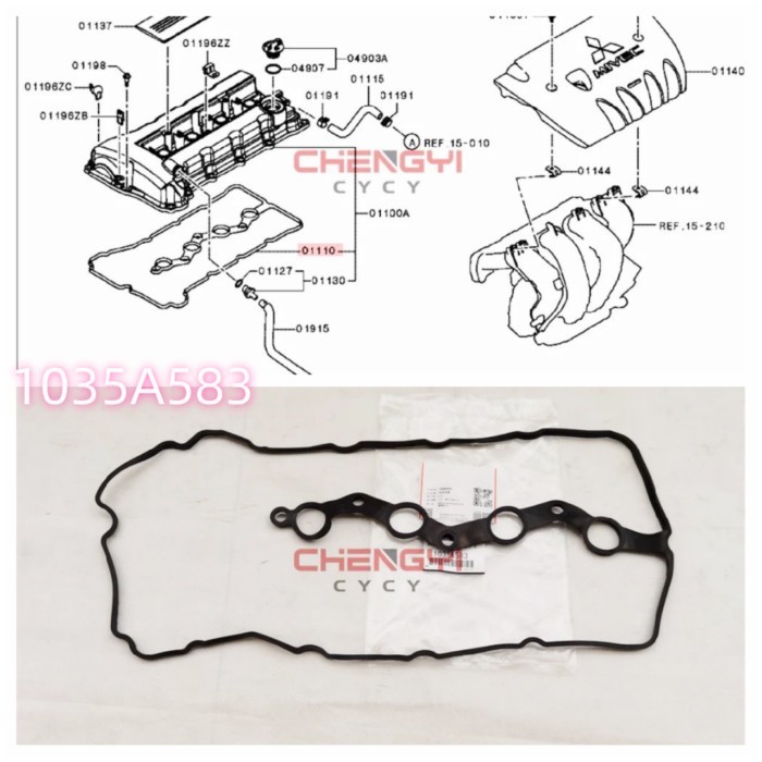 4B10 4B11 4B12 Rocker Cover Gasket Engine Valve Cover Gasket Fit For Outlander ASX RVR GA2W CW4W CW