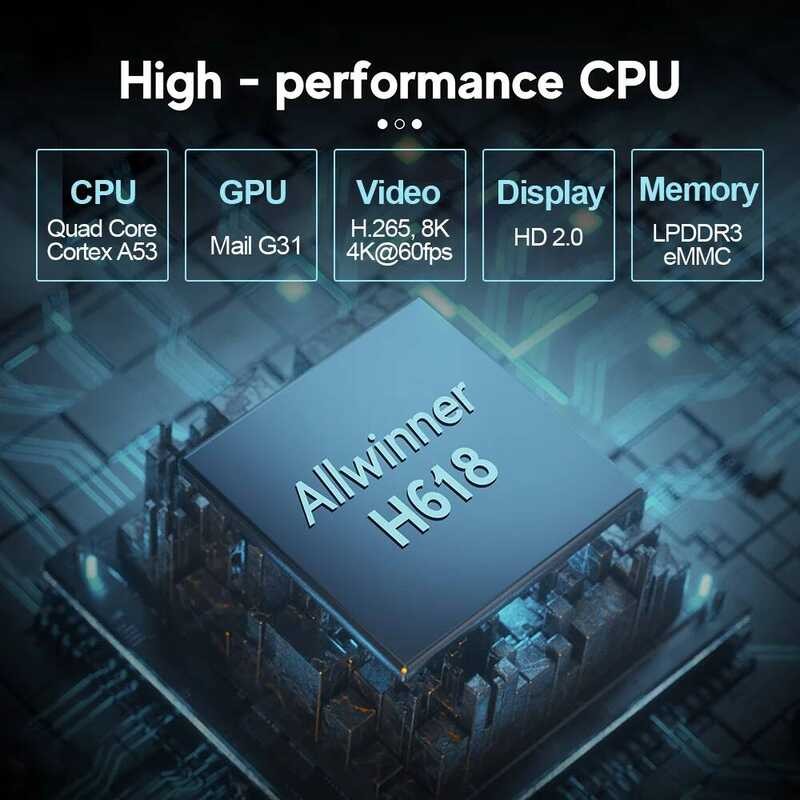 ▥ Dq06 ATV Mini TV Stick Android12 Allwinnr H618 Quad Cor Cortx A53 รองรับวิดีโอ 8K 4K Wifi6 Bt