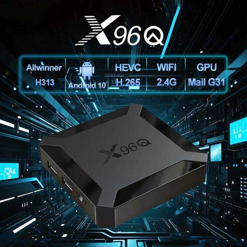 ▥ Hot X96q Android 10.0 Fastสมาร์ททีวีกล่อง2gb 16Gb Allwinner H313 Quad Core 4K VS X96 Miniชุดก