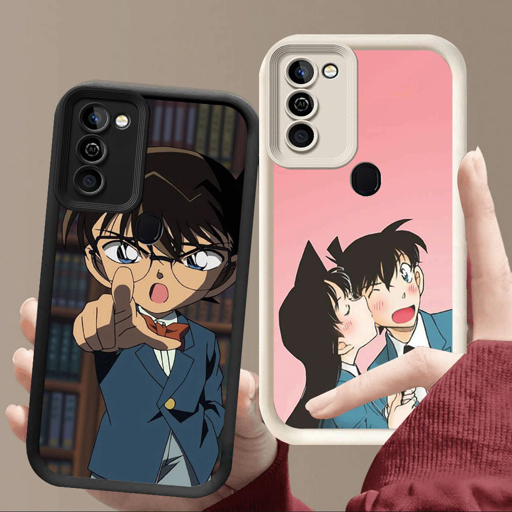 R97 Detective Conan Casing สําหรับ Samsung M30S M21 A21S A20 A20S A10S A11 สีดําและสีขาว