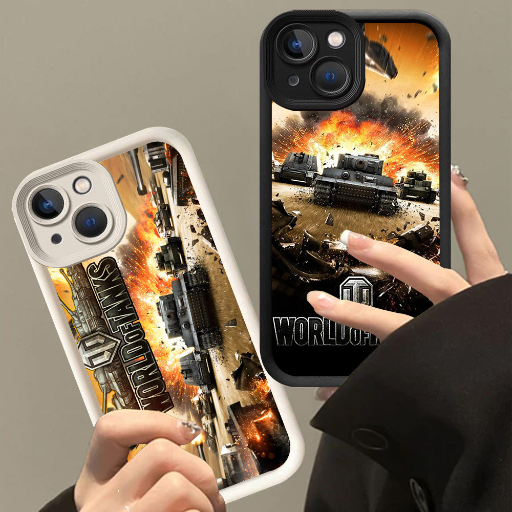 XI11 World of Tanks Casing สําหรับ Tecno Spark 4 20 Pro GO1 30C GO2 2023 2024 5G สีดําสีขาว