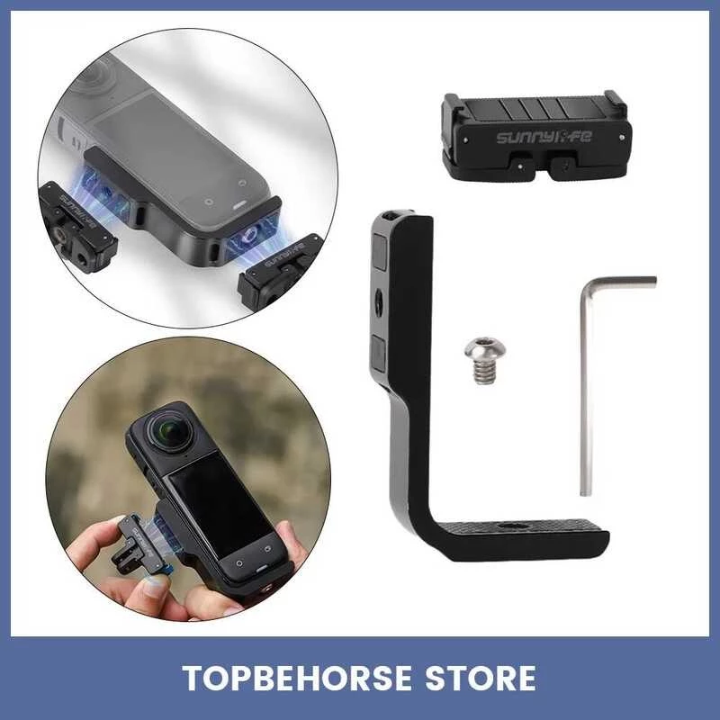 ขายึดรูปตัว L สำหรับ Insta360 X5/X4 พร้อมอะแดปเตอร์แม่เหล็ก thumbnail 4
