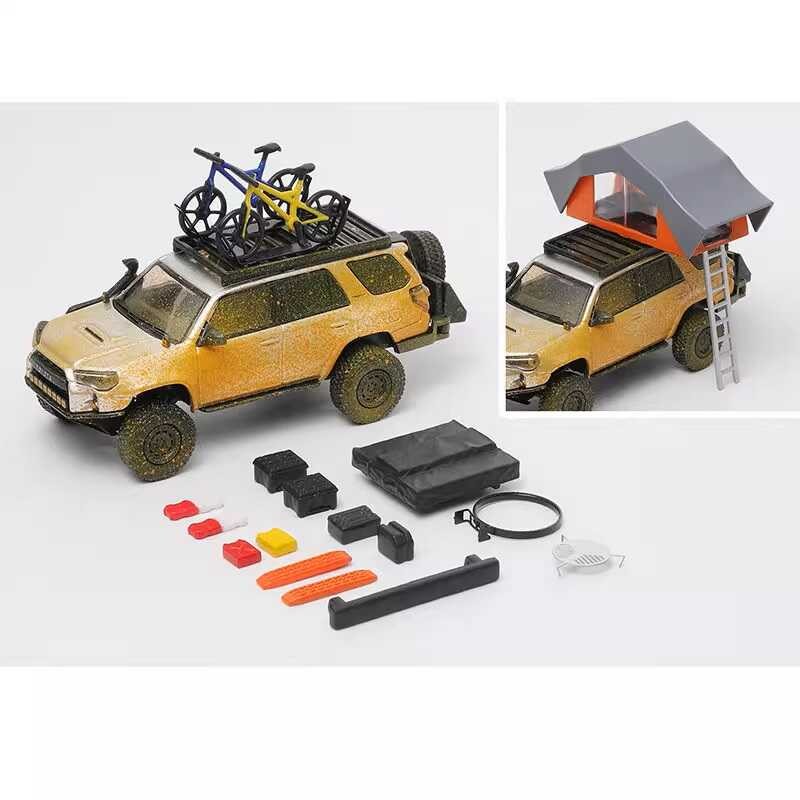 C โมเดลรถอัลลอยด์ขนาดเล็ก GCD 1:64 Toyota Er Mud Off-Road ที่ปรับแต่งพร้อม