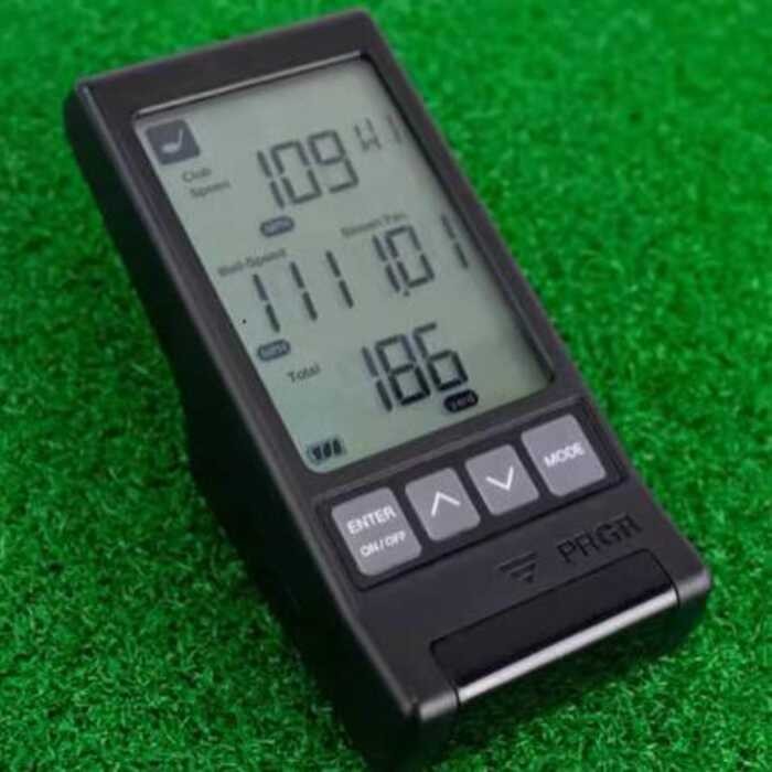 PRGR Golf เครื่องวัดระยะความแม่นยําสูง Swing Training Speedometer แผนที่การวิเคราะห์ข้อมูลอิเล็กทรอน