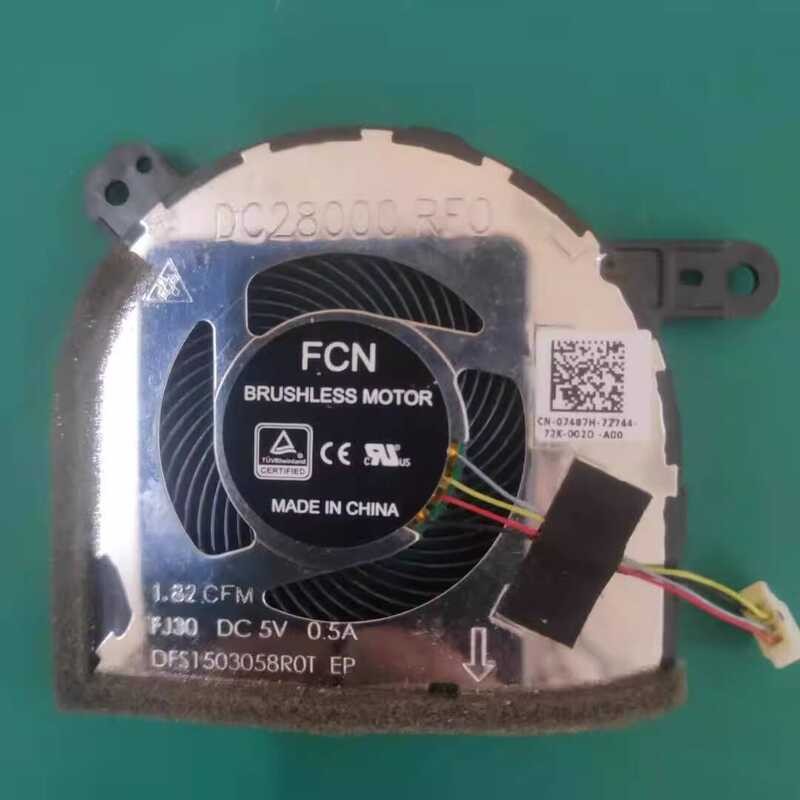 เหมาะสําหรับพัดลมระบายความร้อนโน๊ตบุ๊ค Dell latitude 12 5290 5285 2in1 07487H