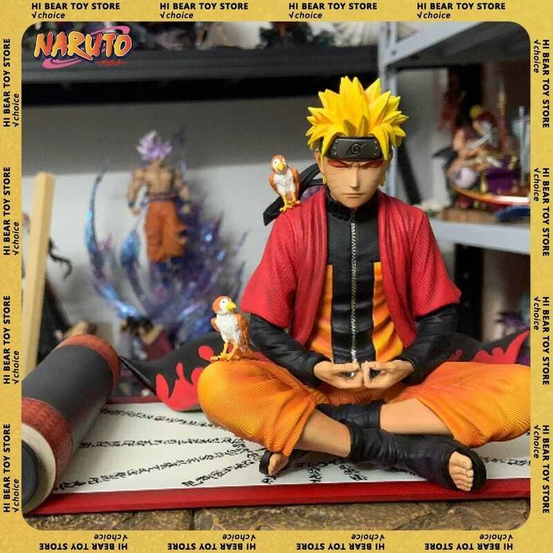 C Uzumaki Naruto Anime Figure Naruto Action Fig 16Cm Sit In Meditation Posture Statue Screen Decor