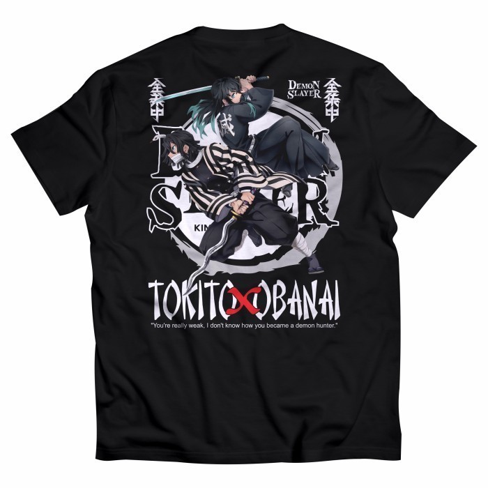 TOKITO X OBANAI DEMON SLAYER 0029 | Baju Anime | T-Shirt Anime Manga S-5XL