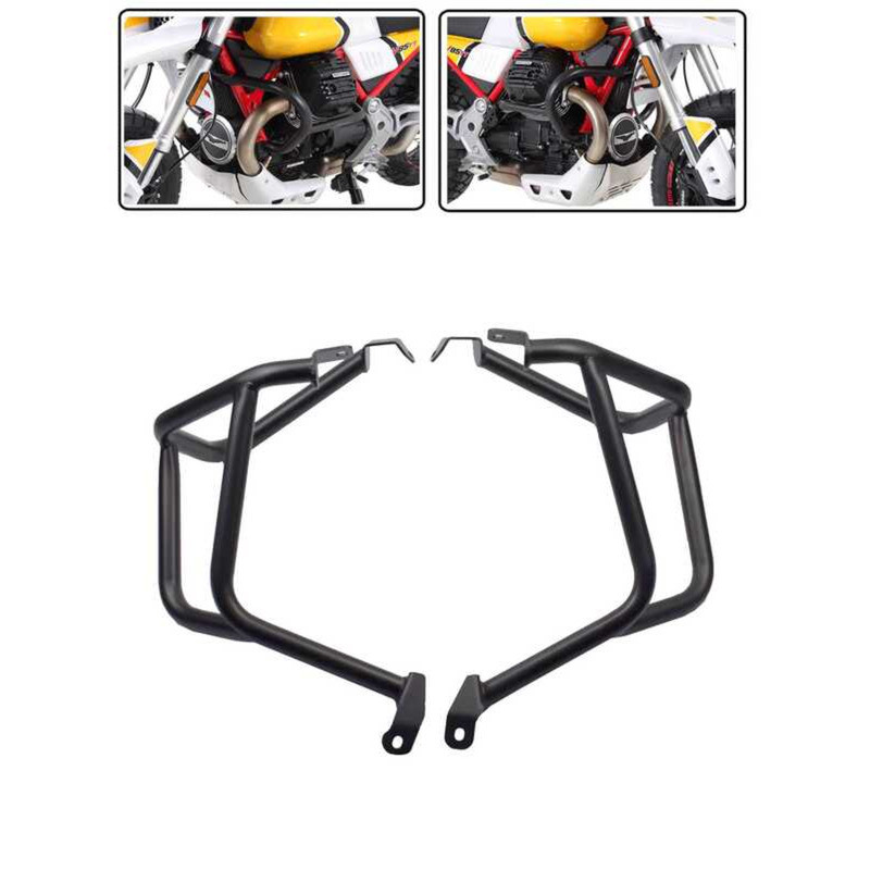 เหมาะสําหรับรถจักรยานยนต์ Guzzi Moto Guzzi V85 TT ดัดแปลงเครื่องยนต์ Guard Bar กันชน Shock-proof Bar