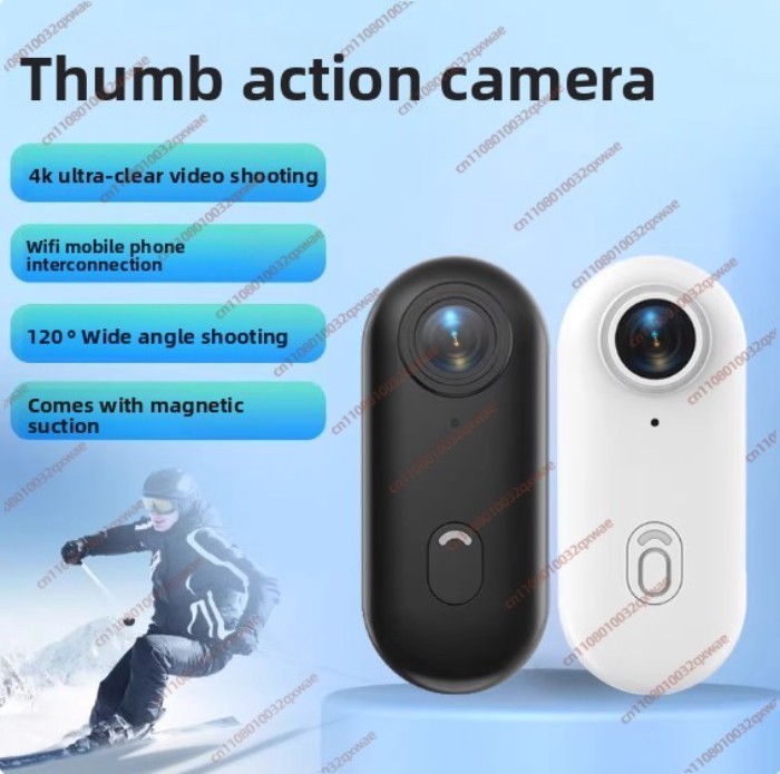 Exquisite WIFI 1080P/4k Magnetically Mounted H.265 Action Camera with Removable Cover 30m Waterproo