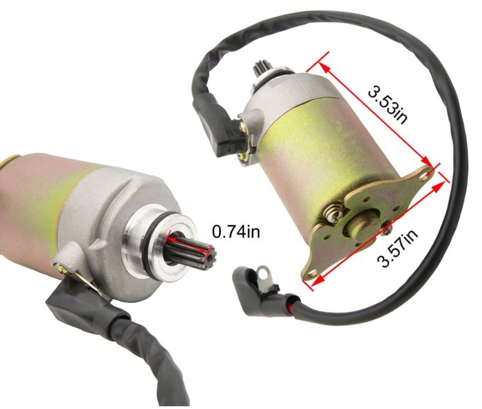GY6 Starter (9teeth) for GY6 4-Stroke Engine 150cc 125cc 50cc 200cc 250cc Scooters Moped ATV Go Kar