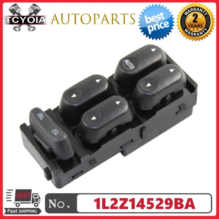1L2Z14529BA Power Window Switch Front Driver Side for Ford F250 F350 F450 F550 02-04 Crown Victoria