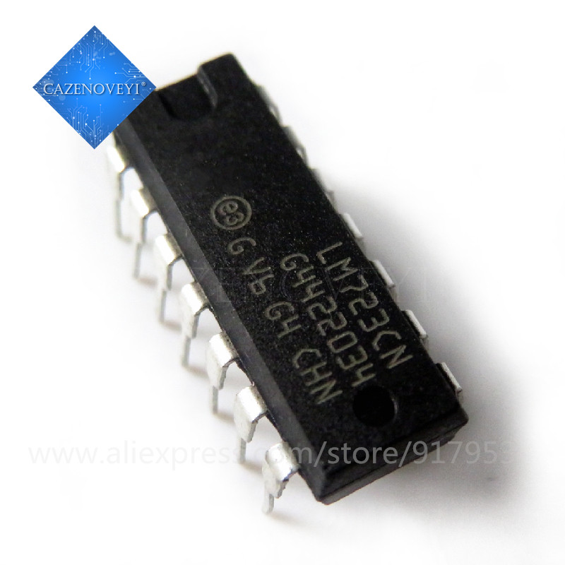 10 ชิ้น LM723CN LM723 DIP Adj. เครื่องปรับแรงดันไฟฟ้า IC 2-37V 150mA ใหม่ในสต็อก