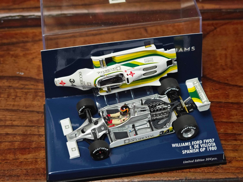 มินิตัด MINICHAMPS 1/43 1980 สถานีสเปน WILLIAMS WILLIAMS FW07 34 #