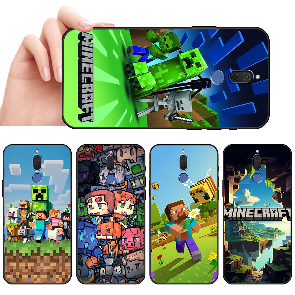 เคสโทรศัพท์สีดําแบบนุ่มสําหรับ OPPO F11 Pro A9X A9 SX31 Minecraft เกม caseg