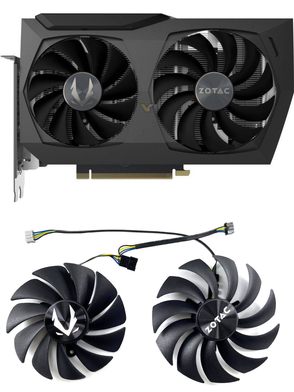 ZOTAC/ZOTAC RTX3060 3070 พัดลมระบายความร้อนการ์ดกราฟิก Twin Edge GAA8S2U/GA92S2U