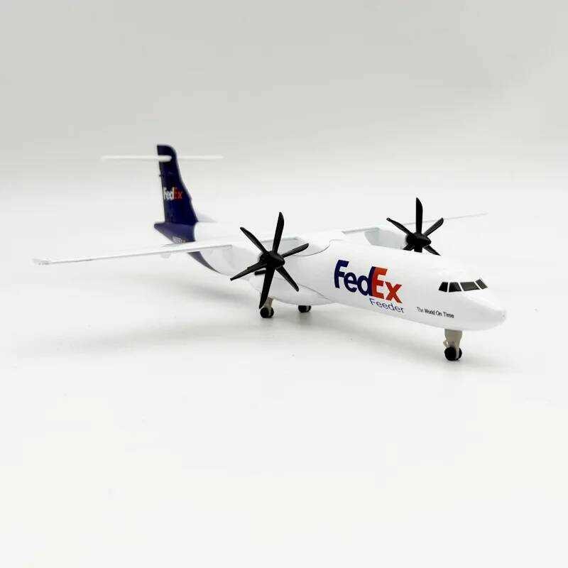 C C JASON TUTU 20Cm Fedex Express ATR Aircraft Model Planel Airplane Diecast Metal Planes Collect G