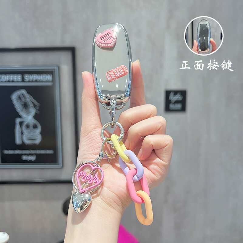 เหมาะสําหรับ 2022 Tengshi D9 ฝาครอบกุญแจ Tengshi DM-i รถ EV กระเป๋า 23 N7N8 ป้องกันกรณีหัวเข็มขัดหญิ