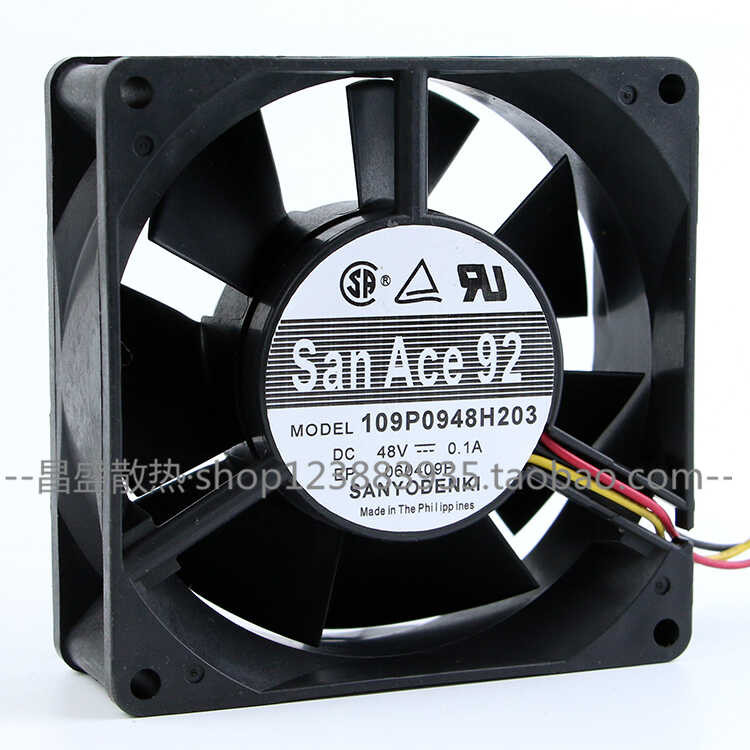 Original SanAce92 109P0948H203 48V 0.1A 9 ซม.9032 พัดลมควบคุมอุตสาหกรรม wangg3