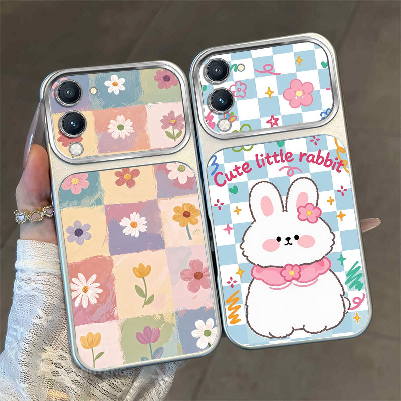 เคสสําหรับ vivo Y04 4G Y29s 5G Y19 Y19E ซิลิโคน high-end frosted เคสโทรศัพท์หน้าต่างขนาดใหญ่ความงามเต็มหน้าจอรูปแบบน่ารักออกแบบใหม่
