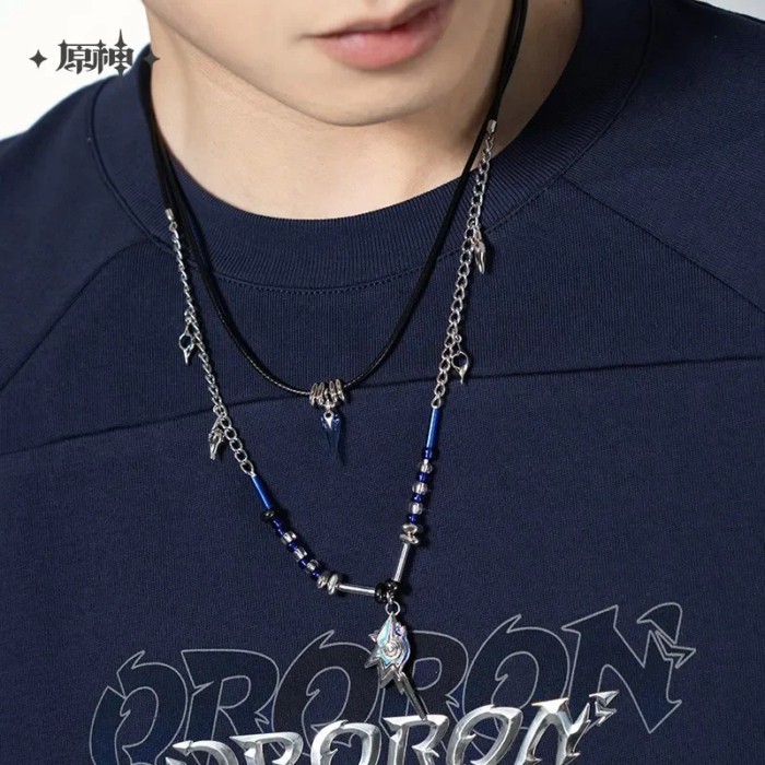 Genuine] miHoYo Game Ororon Necklace Genshin Impact Ororon Theme Double Layered Necklace Anime A QN
