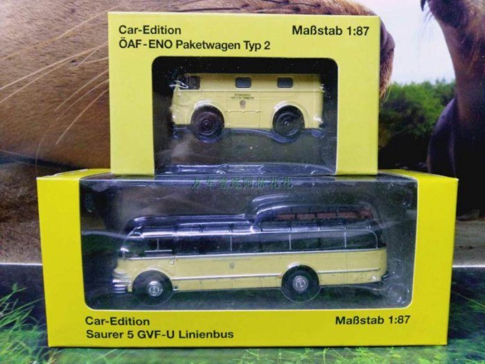 1: 87 STARLINE SAURER 5 GVF-U LINIEN BUS BUS รุ่นพลาสติกทั้งหมด Out of Print Limited Edition รุ่น