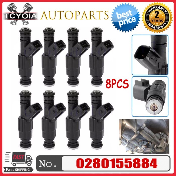 4/8PCS 550cc EV1 0280155884 Fuel Injectors For Ford BMW VW Audi 1.8T Turbo 2.3L E85 BMW 3 5 7 Serie