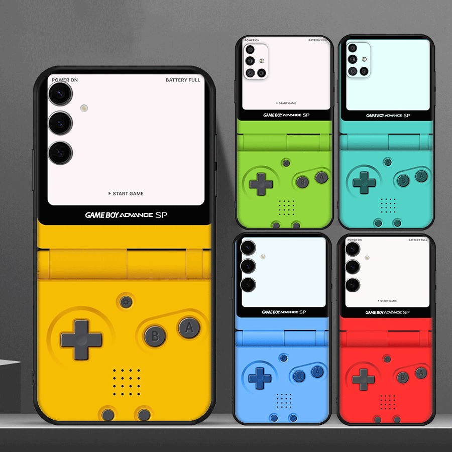 Y-17Game คอนโซลสําหรับ Samsung A05S A06 A6 A8 Plus A7 A9 A10 A10S TPU เคสโทรศัพท์ซิลิโคนสีดํากันกระแ