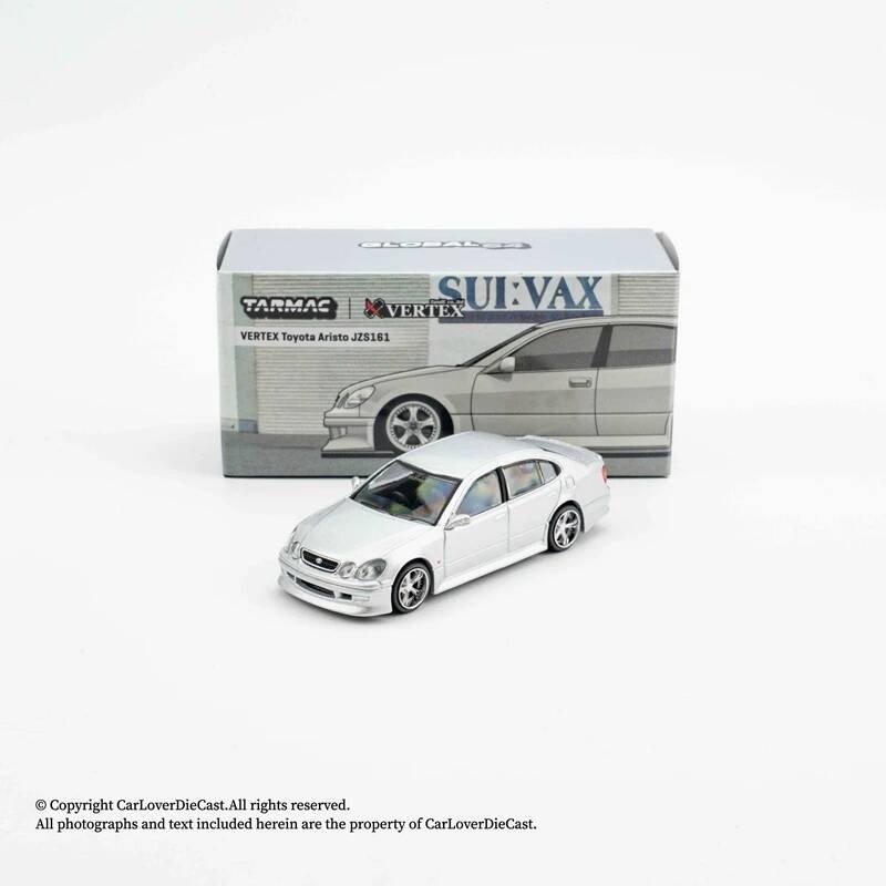 TW 1: 64 VERTEX Toyota JZS161 โมเดลรถโลหะผสมสีเงิน