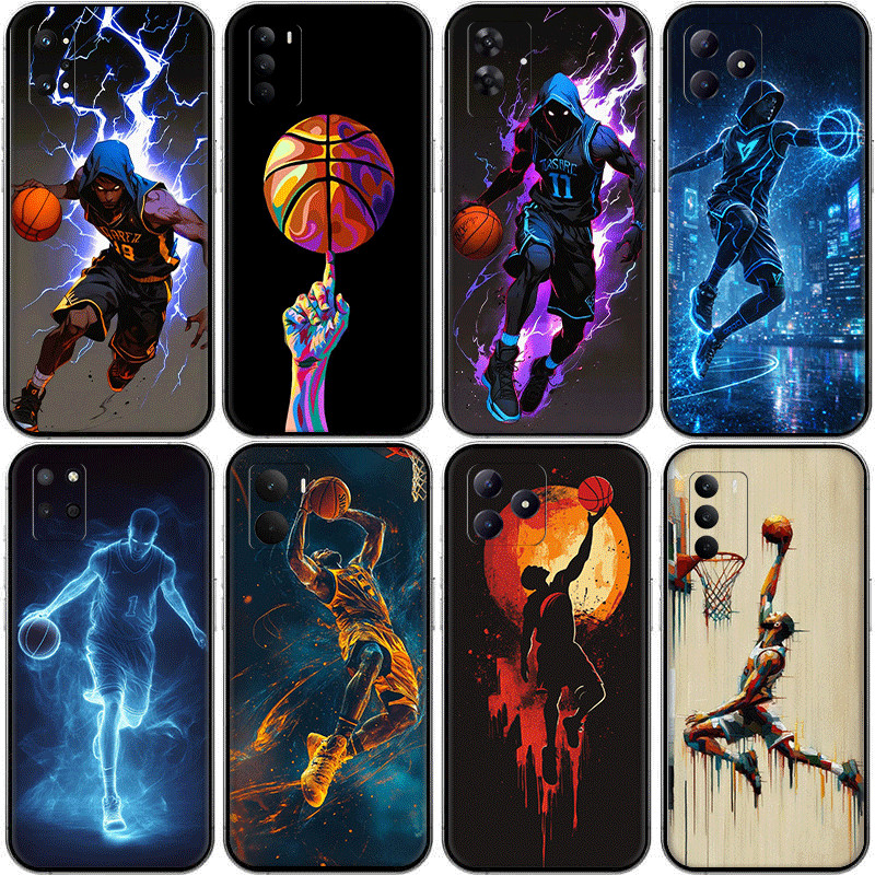 บาสเกตบอล Graffiti กรณี da.7 สําหรับ Realme GT neo 3T P1 C85 C75x C71 15X GT2 Pro ความเข้ากันได้ TPU