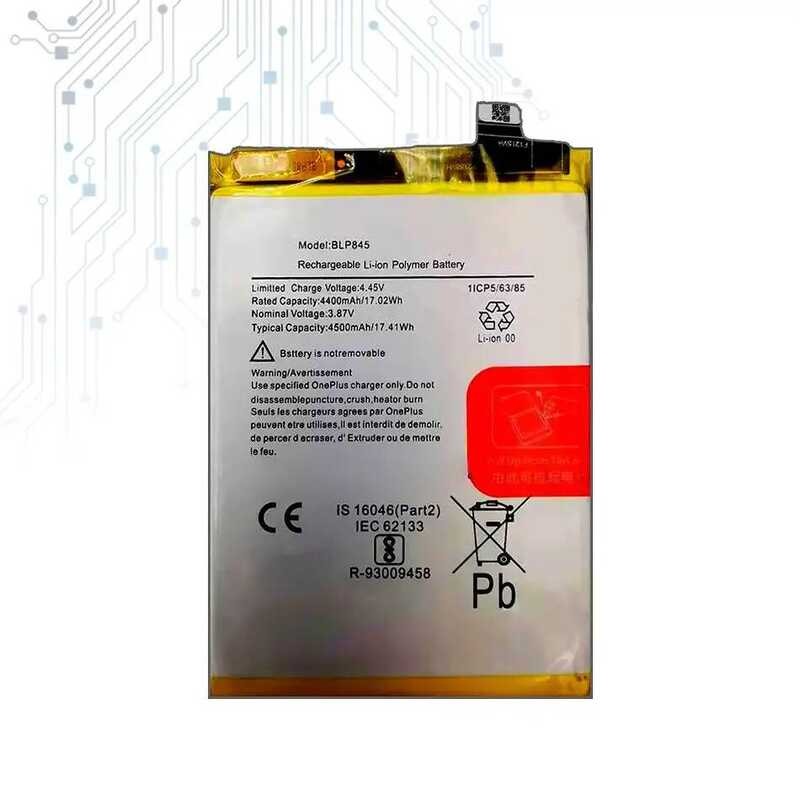 Battery for OnePlus Nord CE 5G BLP845 4500mAh