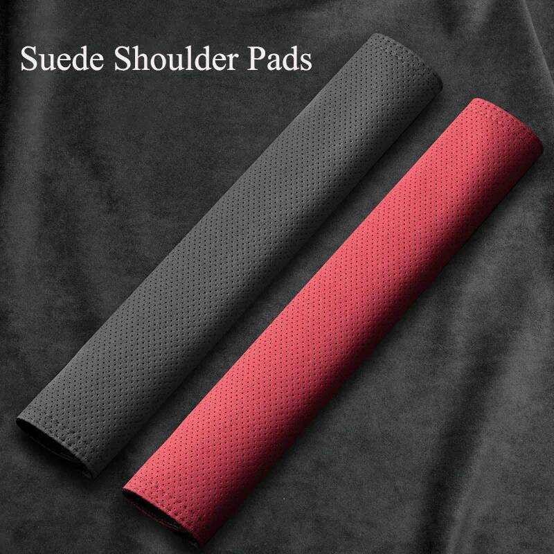 ▥ รถที่นั่งเข็มขัดไหล่pads,ไหล่คอป้องกัน,Breathableเจาะสําหรับ R e Golf 4 5 6 7 Touran Polo