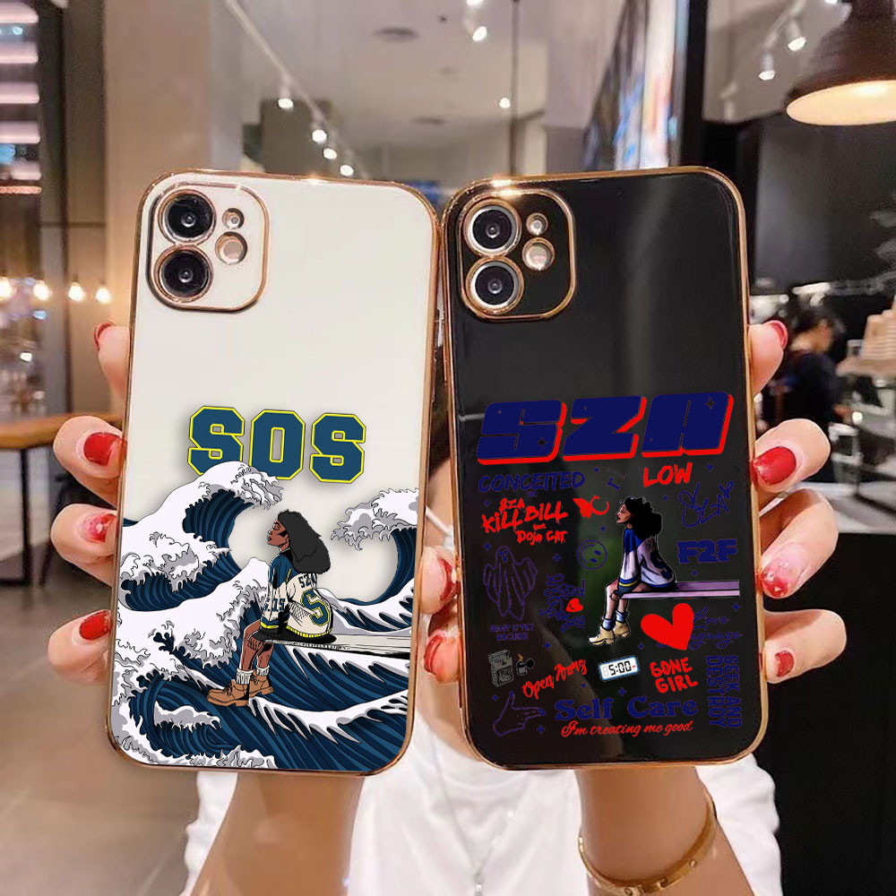 นักร้อง SZA SOS Smooth E-TPU เคสโทรศัพท์สําหรับ VIVO Y02 Y02S Y03 Y16 Y15S Y17S Y19 Y20 Y21 Y22S Y28