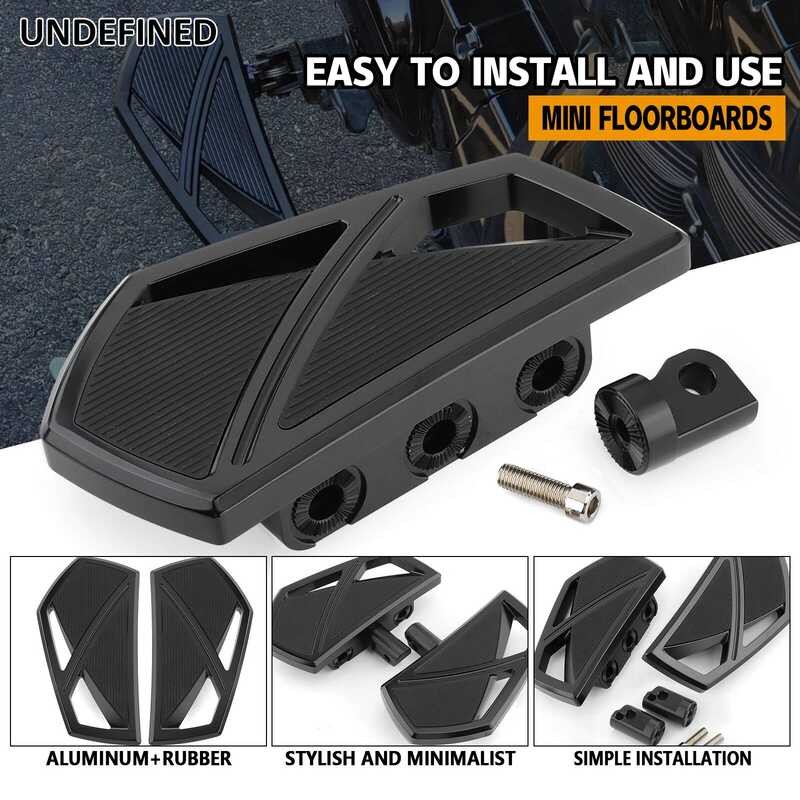 ▥ ฟล็อตบอร์ดบอร์ดรองเท้ามีที่พักเท้าสำหรับ Harley Sportster 883 Dyna FXD Touring BOB Road King